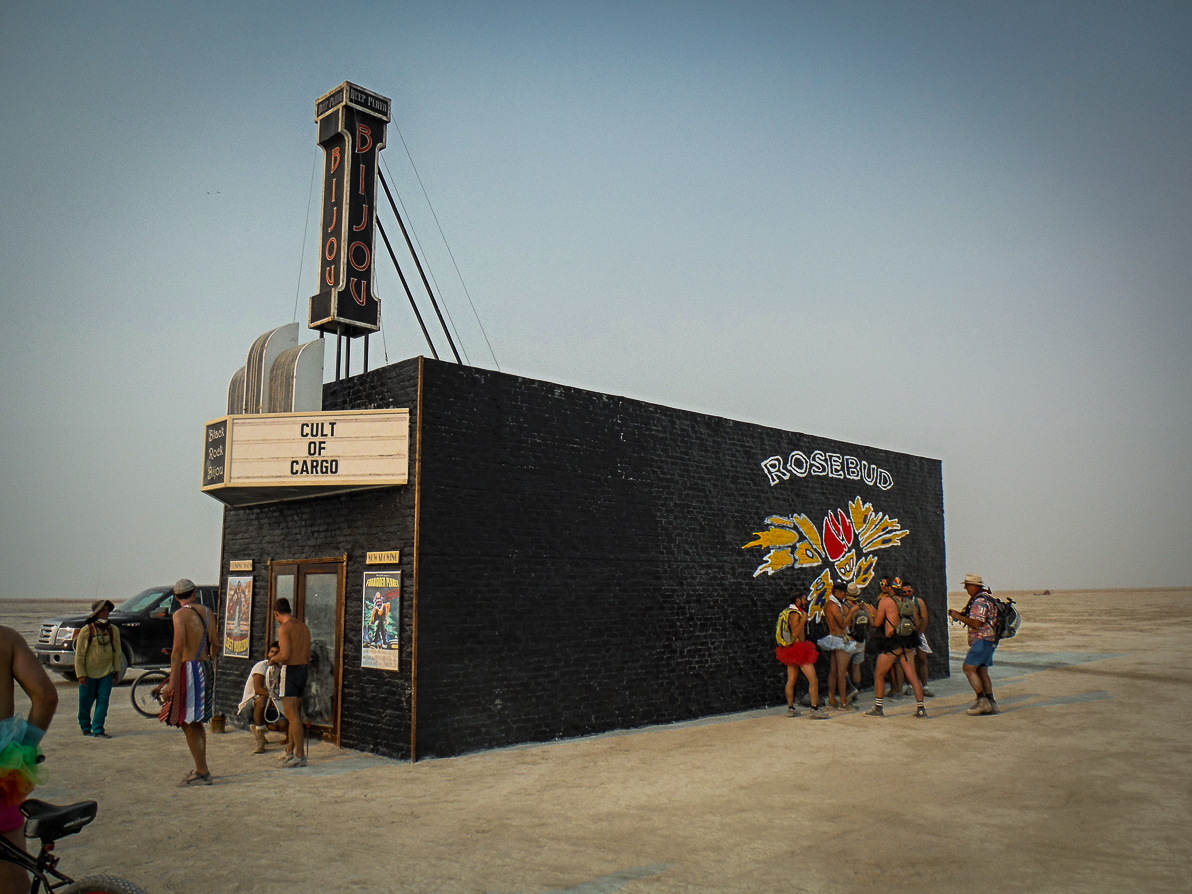 Black Rock City, Burning Man 2013, Cargo Cult, Movie Theater, The Bijou
