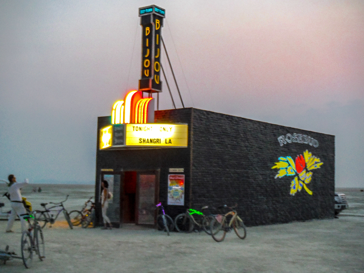 Black Rock City, Burning Man 2013, Cargo Cult, Movie Theater, The Bijou