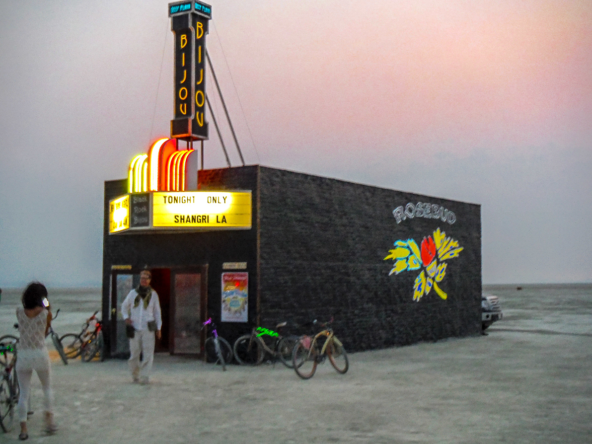 Black Rock City, Burning Man 2013, Cargo Cult, Movie Theater, The Bijou