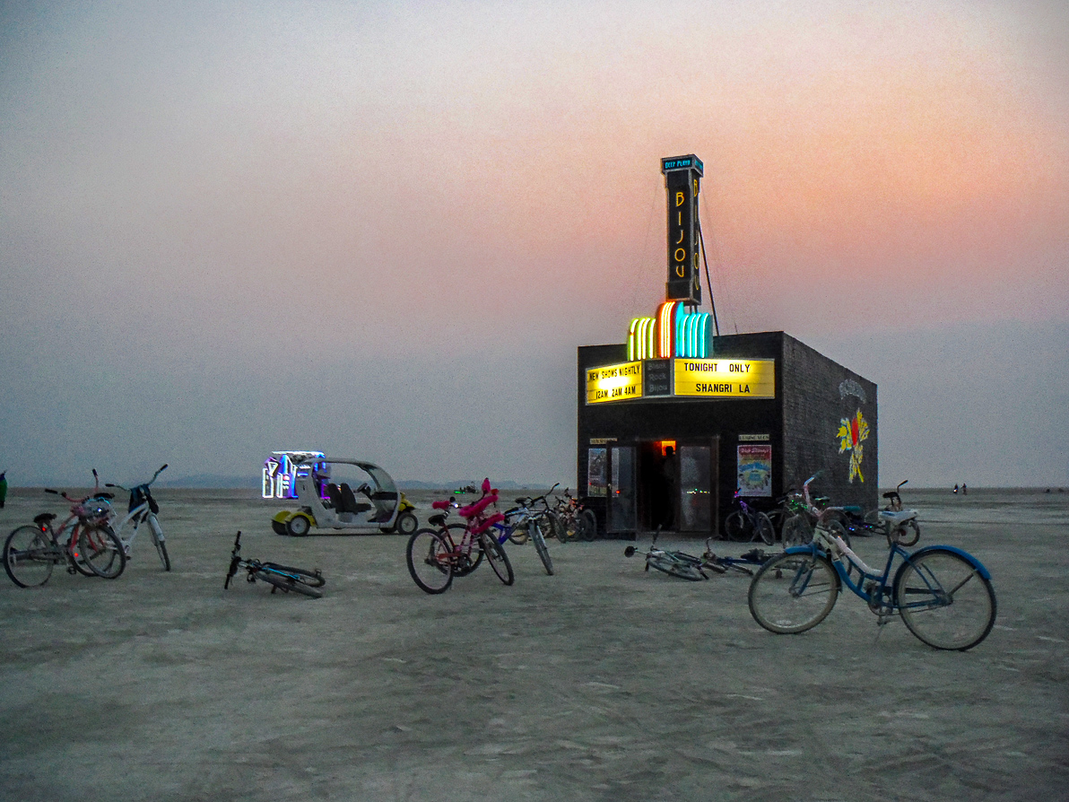 Black Rock City, Burning Man 2013, Cargo Cult, Movie Theater, The Bijou