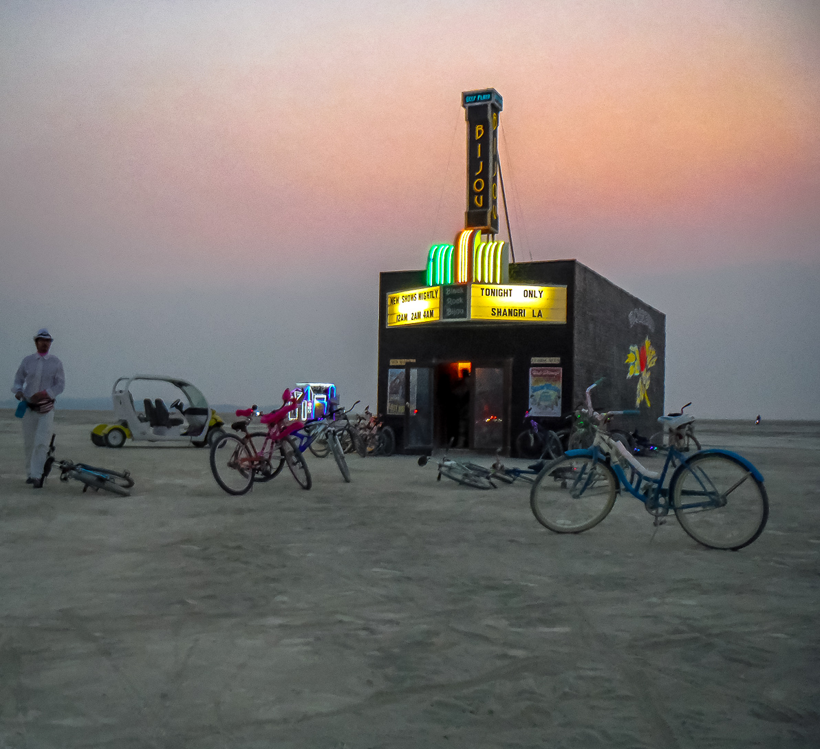 Black Rock City, Burning Man 2013, Cargo Cult, Movie Theater, The Bijou