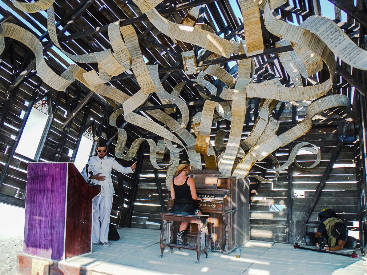 Black Rock City, Burning Man 2013, Cargo Cult, Church Trap, Rebekah Waites