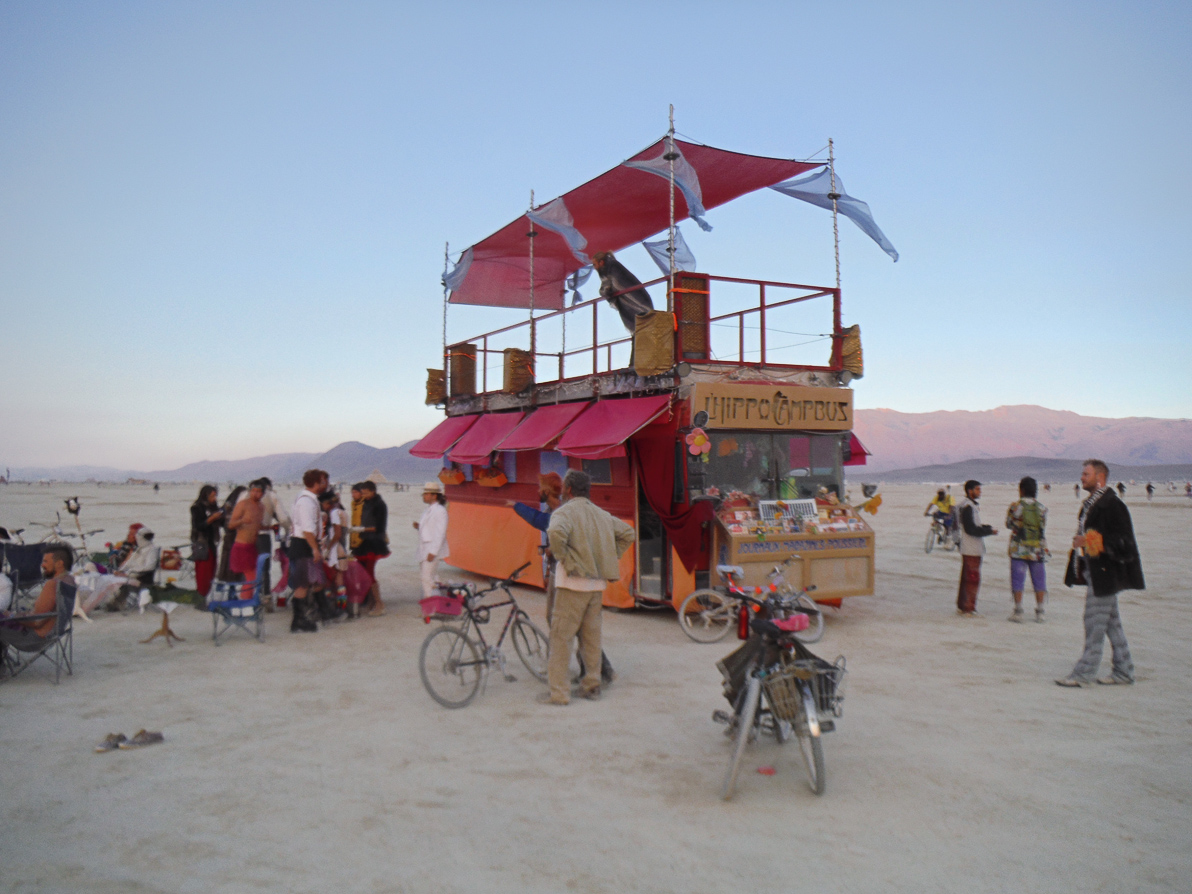 Black Rock City, Burning Man 2013, Cargo Cult, Coffee, HippoCampbus, Sunrise