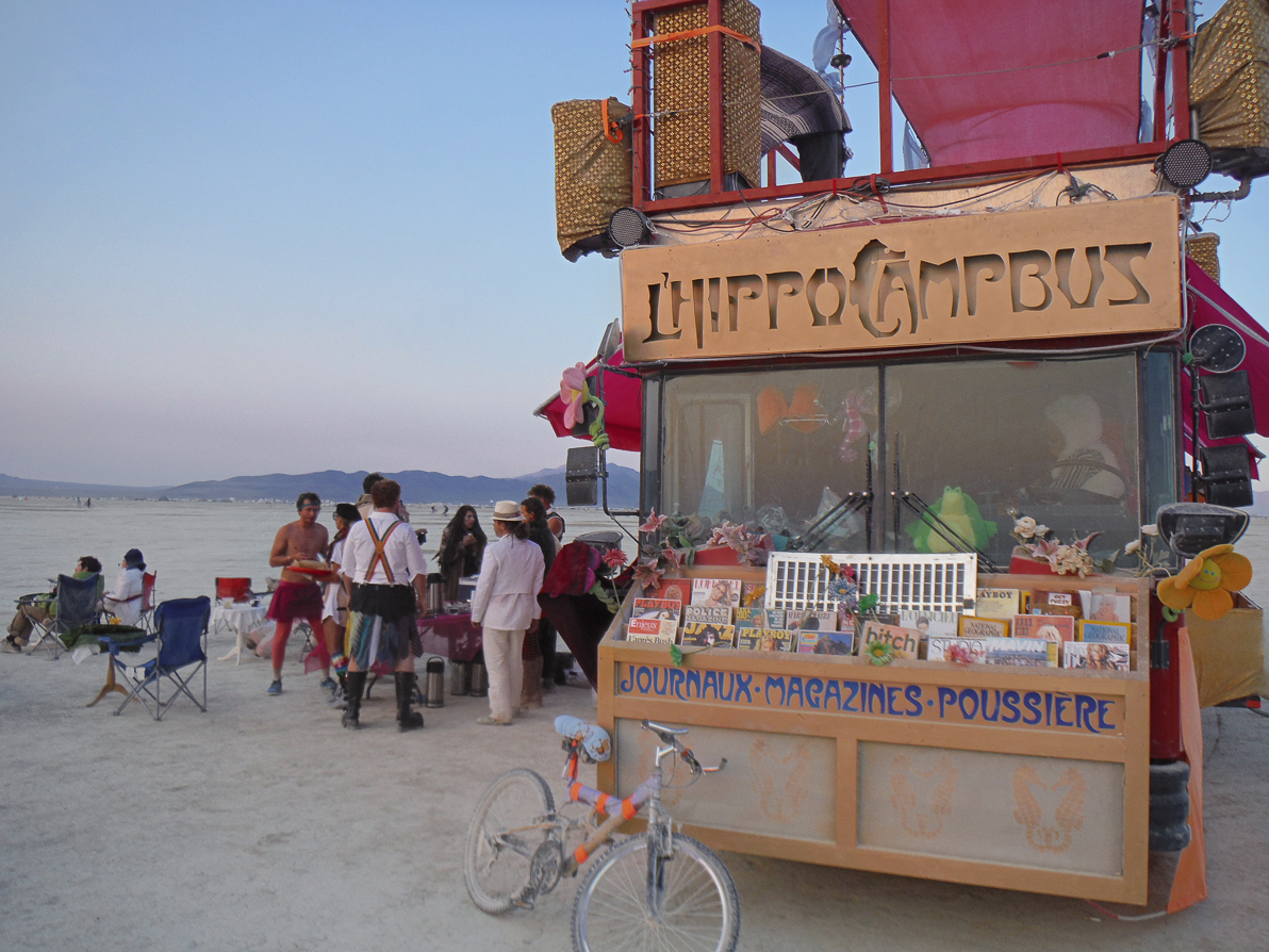 Black Rock City, Burning Man 2013, Cargo Cult, Coffee, HippoCampbus, Sunrise