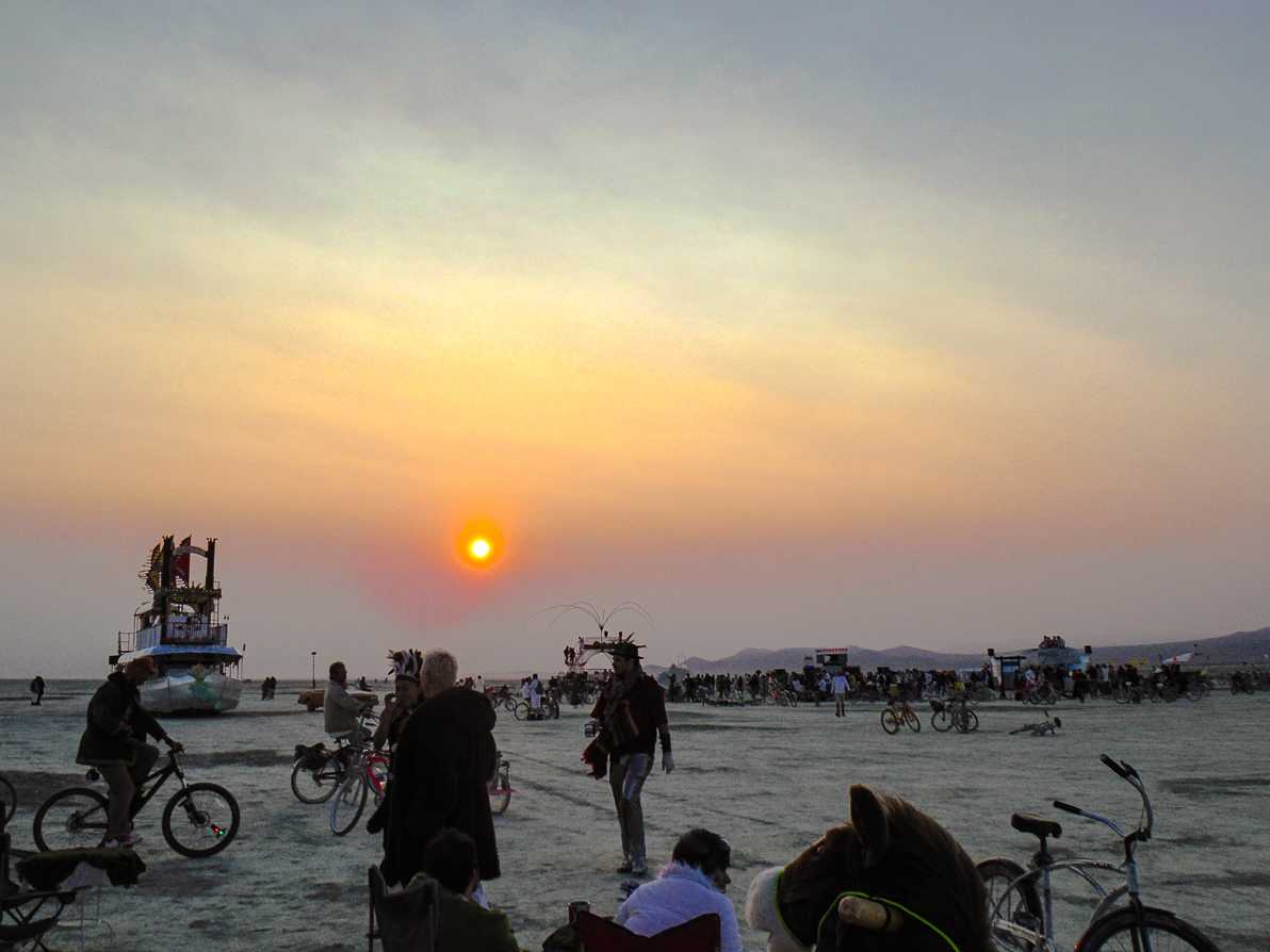Black Rock City, Burning Man 2013, Cargo Cult, Coffee, HippoCampbus, Sunrise