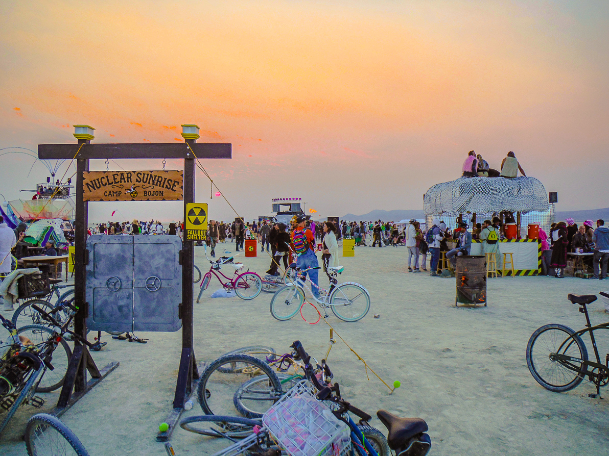 Black Rock City, Bojon, Burning Man 2013, Cargo Cult, Nuclear Sunrise, Space Cowboy Hoedown