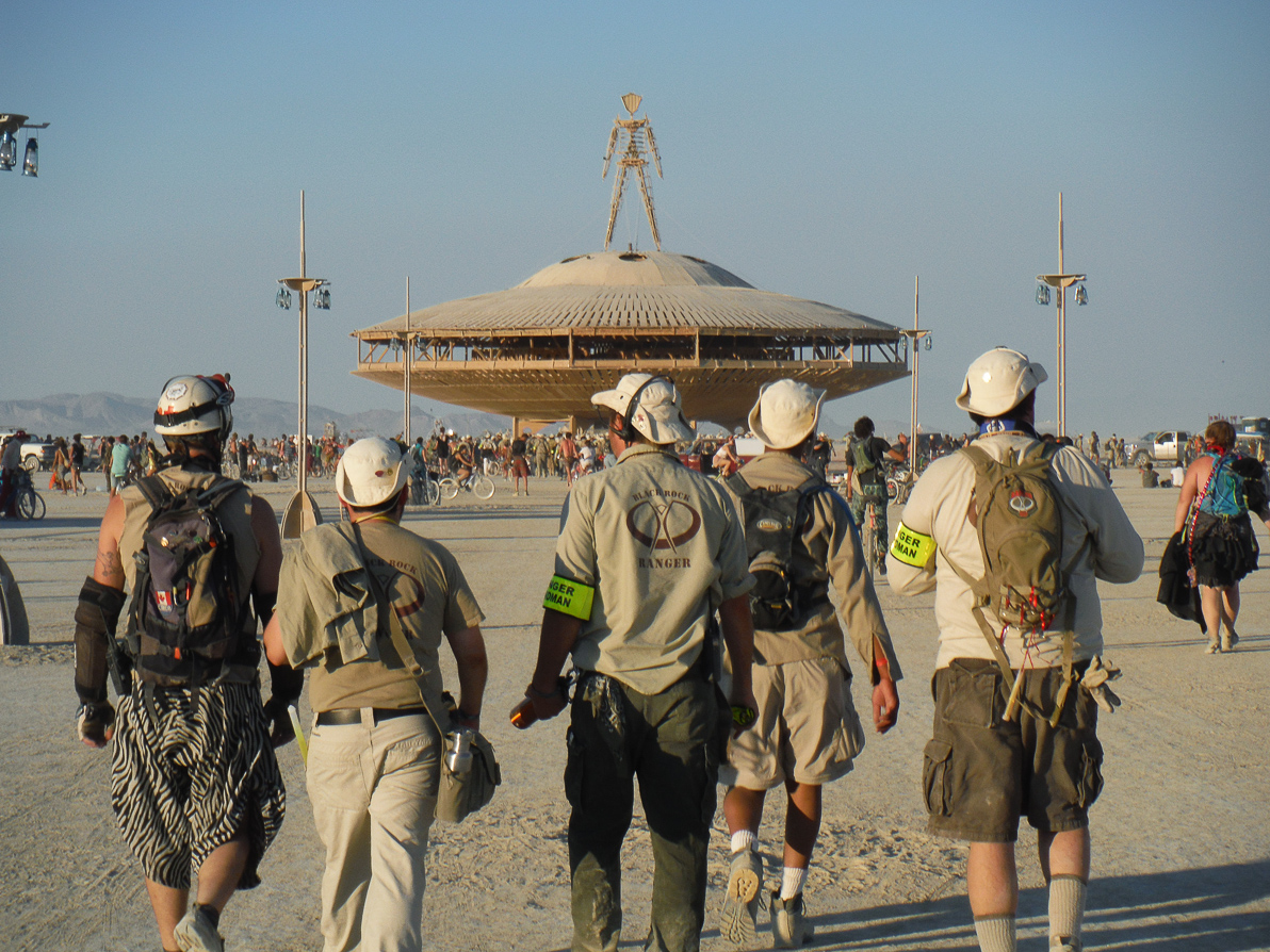 Black Rock City, Black Rock Rangers, Burning Man 2013, Cargo Cult, fire lane rangers