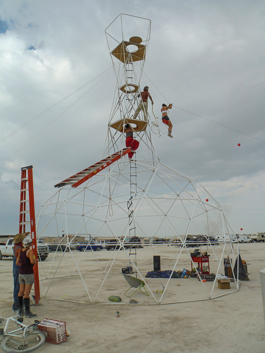 Black Rock City, Burning Man 2013, Cargo Cult, zipline