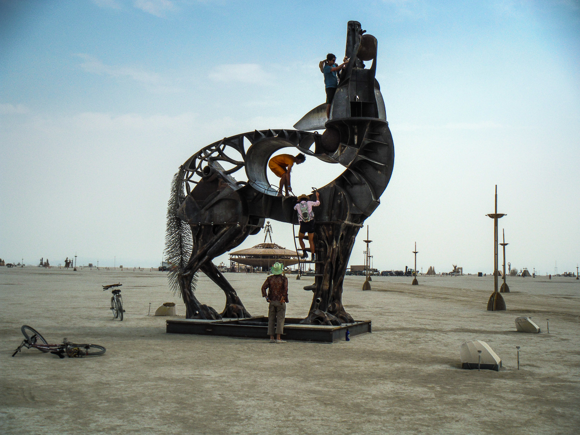 Black Rock City, Bryan Tedrick, Burning Man 2013, Cargo Cult, Coyote