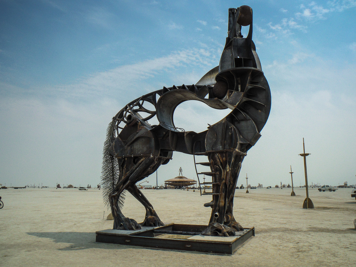 Black Rock City, Bryan Tedrick, Burning Man 2013, Cargo Cult, Coyote