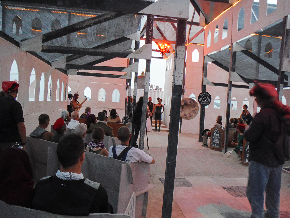 Black Rock City, Burning Man 2013, Cargo Cult, Jerk Church, Wedding