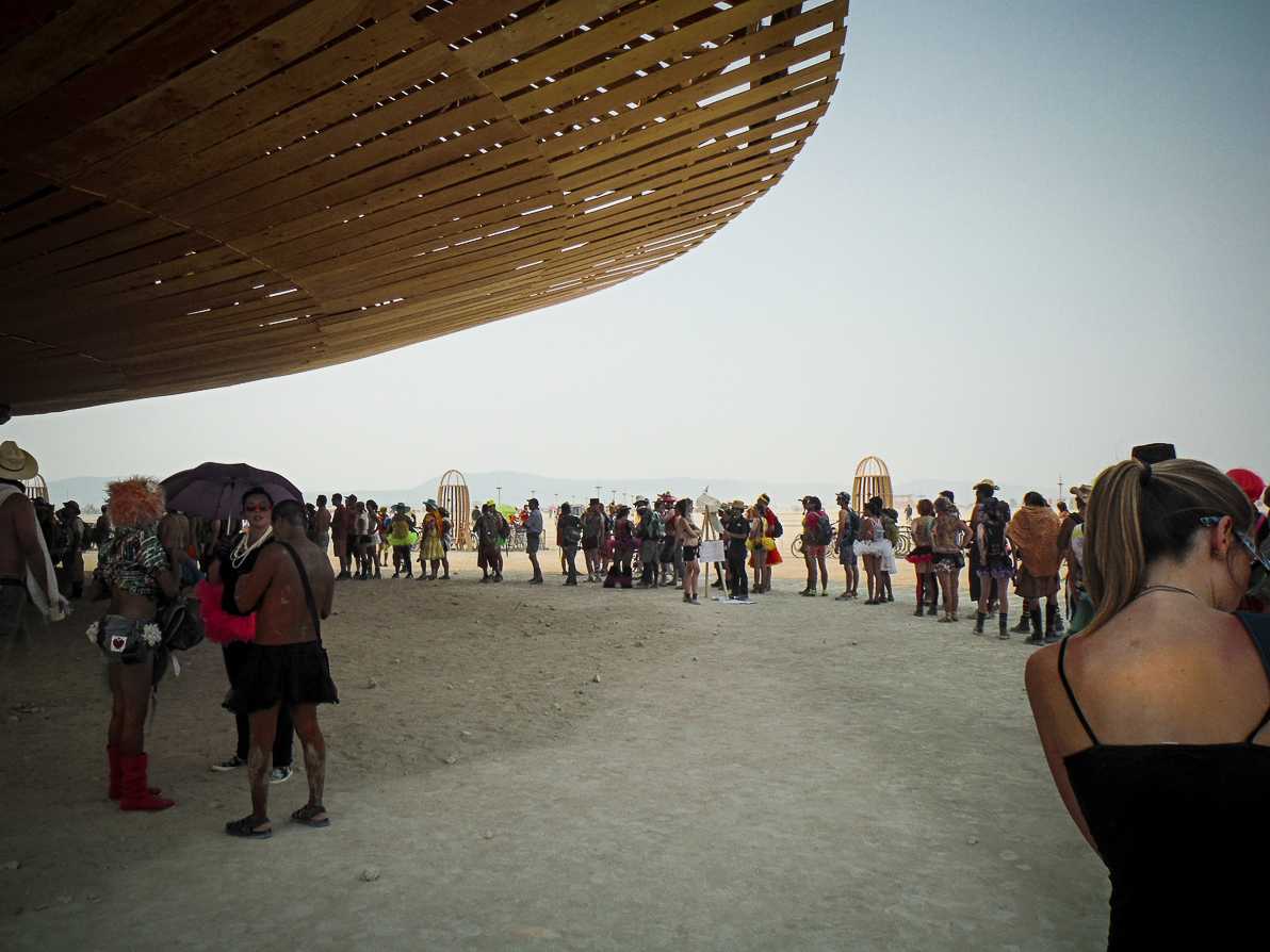 Black Rock City, Burning Man 2013, Cargo Cult, Space Ship, The Man, flying saucer