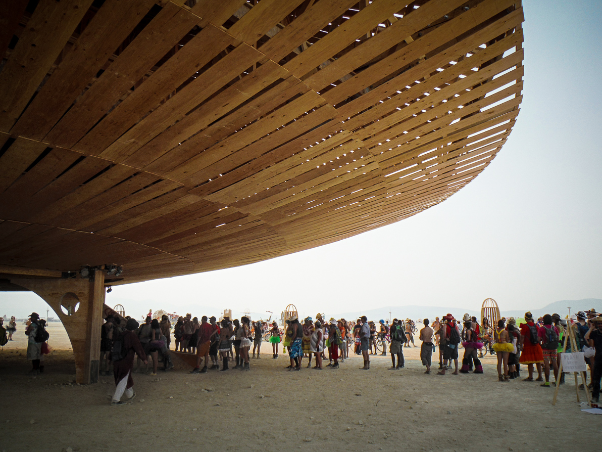 Black Rock City, Burning Man 2013, Cargo Cult, Space Ship, The Man, flying saucer