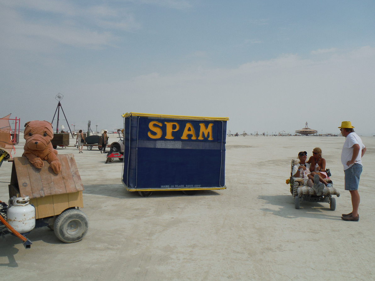 Black Rock City, Burning Man 2013, Cargo Cult, Mutant Vehicles, Spam