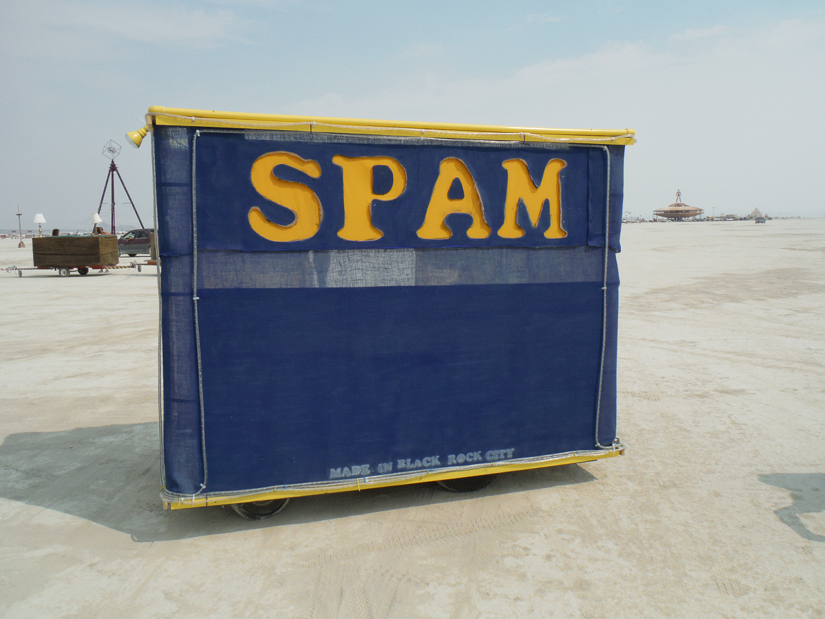 Black Rock City, Burning Man 2013, Cargo Cult, Mutant Vehicles, Spam
