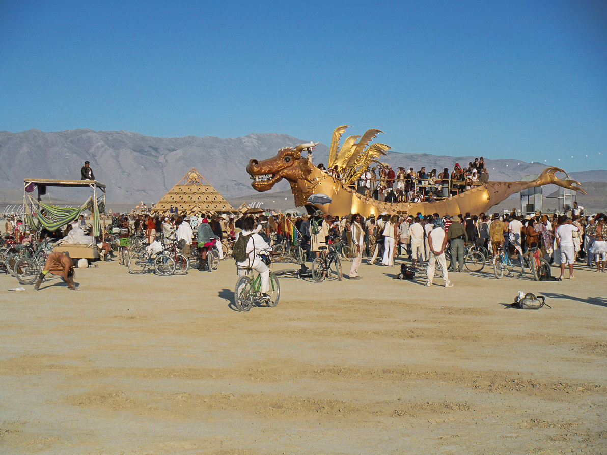 Black Rock City, Burning Man 2013, Cargo Cult, Mutant Vehicles, dragon