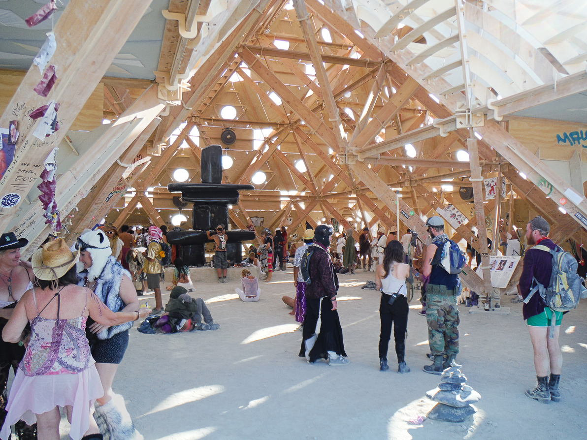 Black Rock City, Burning Man 2013, Cargo Cult, Inuksuk altar, Temple, The Temple of Whollyness